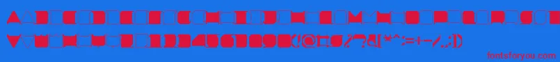 fuente MinimalxRegular – Fuentes Rojas Sobre Fondo Azul
