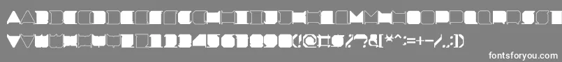 fuente MinimalxRegular – Fuentes Blancas Sobre Fondo Gris