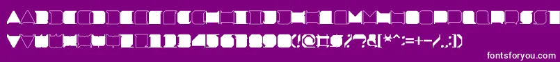 Police MinimalxRegular – polices blanches sur fond violet