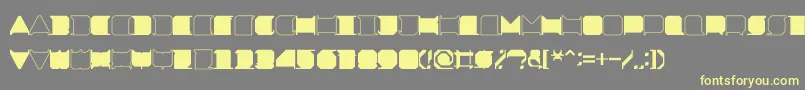 MinimalxRegular-Schriftart – Gelbe Schriften auf grauem Hintergrund
