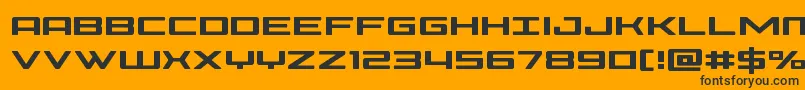 Phoenicia Font – Black Fonts on Orange Background
