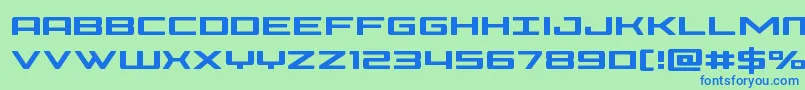 Phoenicia Font – Blue Fonts on Green Background