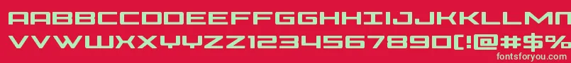 Phoenicia Font – Green Fonts on Red Background