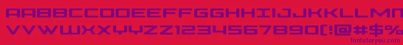Phoenicia Font – Purple Fonts on Red Background