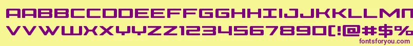 Phoenicia Font – Purple Fonts on Yellow Background