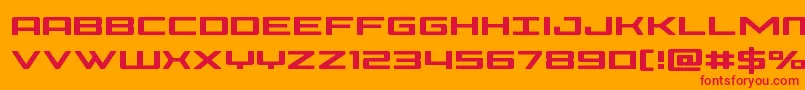 Phoenicia Font – Red Fonts on Orange Background