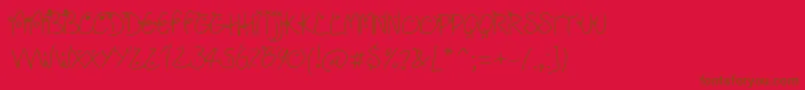 fuente Fridayfreedotslight – Fuentes Marrones Sobre Fondo Rojo