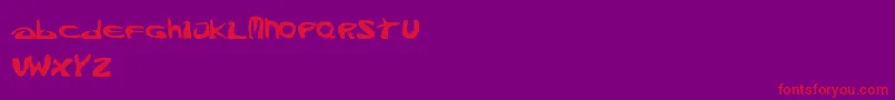 Burningbones Font – Red Fonts on Purple Background