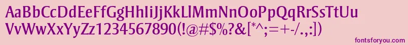 StrayhornmtstdRegular Font – Purple Fonts on Pink Background