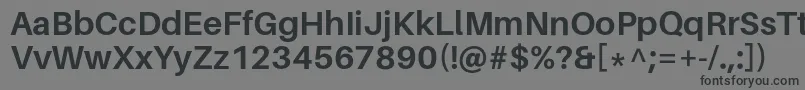 Шрифт AileronBold – чёрные шрифты на сером фоне