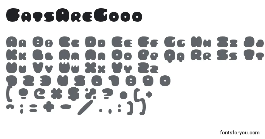 Czcionka FatsAreGood – alfabet, cyfry, specjalne znaki