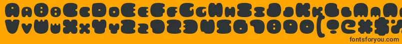 FatsAreGood Font – Black Fonts on Orange Background