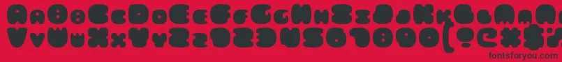 FatsAreGood Font – Black Fonts on Red Background