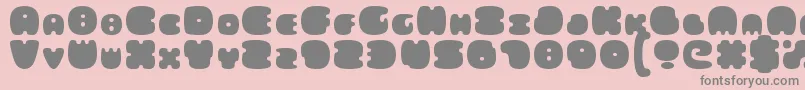 Шрифт FatsAreGood – серые шрифты на розовом фоне