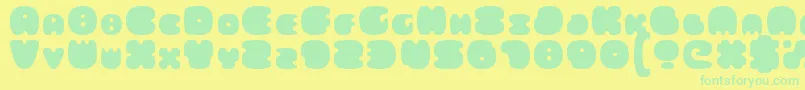 More about FatsAreGood Font FatsAreGood Font – Green Fonts on Yellow Background