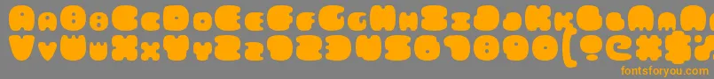 FatsAreGood Font – Orange Fonts on Gray Background