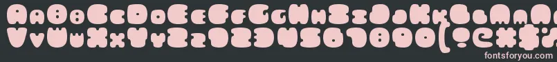 fuente FatsAreGood – Fuentes Rosadas Sobre Fondo Negro