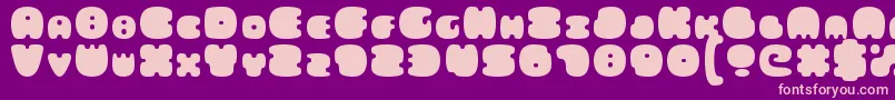 FatsAreGood Font – Pink Fonts on Purple Background