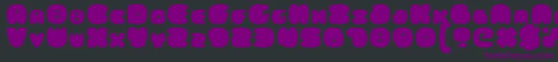 FatsAreGood Font – Purple Fonts on Black Background