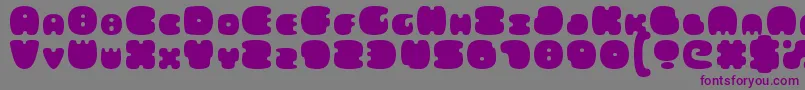 FatsAreGood Font – Purple Fonts on Gray Background