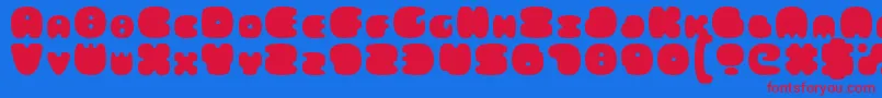 FatsAreGood Font – Red Fonts on Blue Background