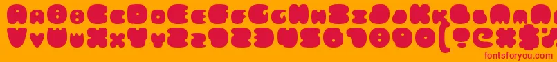 FatsAreGood Font – Red Fonts on Orange Background