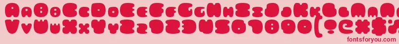 fuente FatsAreGood – Fuentes Rojas Sobre Fondo Rosa