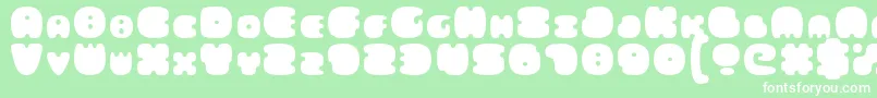 FatsAreGood Font – White Fonts on Green Background