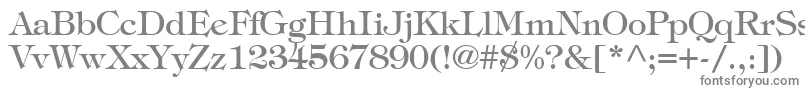 SophisticateSsi-fontti – harmaat kirjasimet valkoisella taustalla