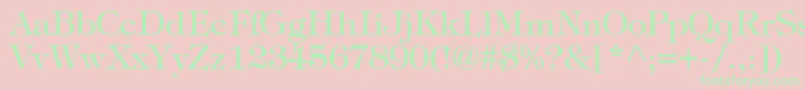 SophisticateSsi Font – Green Fonts on Pink Background