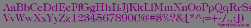 SophisticateSsi Font – Purple Fonts on Gray Background