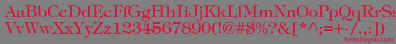 SophisticateSsi Font – Red Fonts on Gray Background