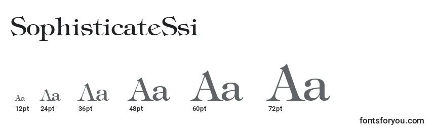 Размеры шрифта SophisticateSsi