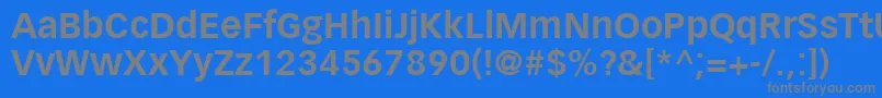 Saiba mais sobre a fonte VectoraLt75Bold Fonte VectoraLt75Bold – fontes cinzas em um fundo azul