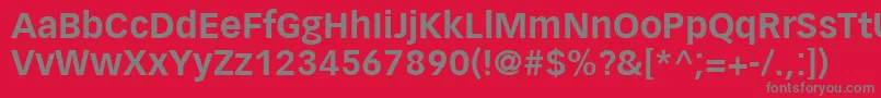 VectoraLt75Bold Font – Gray Fonts on Red Background