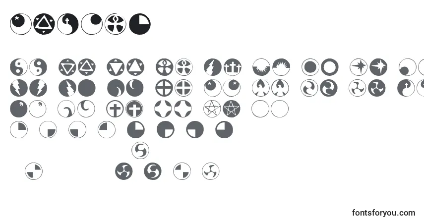 Schriftart Obsid5 – Alphabet, Zahlen, spezielle Symbole