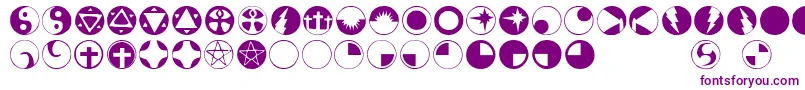 Obsid5 Font – Purple Fonts on White Background