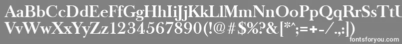 OldbaskervilleDemibold Font – White Fonts on Gray Background