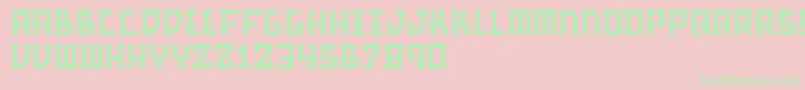 BarqueRegular Font – Green Fonts on Pink Background