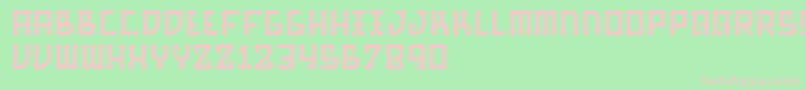 BarqueRegular Font – Pink Fonts on Green Background