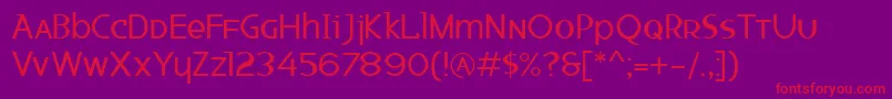 Ketchupspaghetti Font – Red Fonts on Purple Background