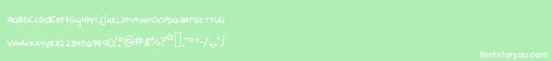 Rurichii Font – White Fonts on Green Background
