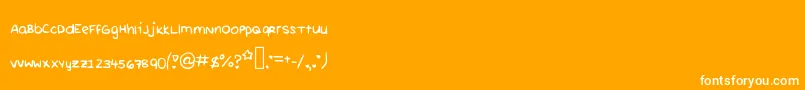 Rurichii Font – White Fonts on Orange Background