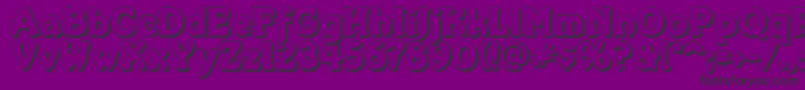 Merkinf Font – Black Fonts on Purple Background