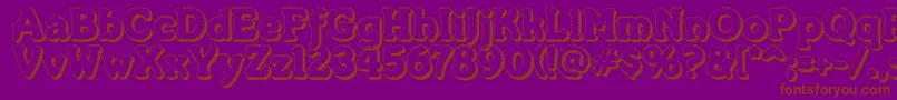 Lisätietoja Merkinf-fontista Merkinf-fontti – ruskeat fontit violetilla taustalla