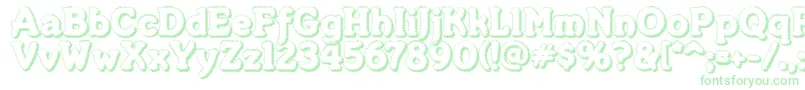 Merkinf-Schriftart – Grüne Schriften auf weißem Hintergrund