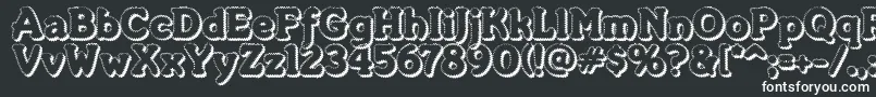 Merkinf Font – White Fonts on Black Background