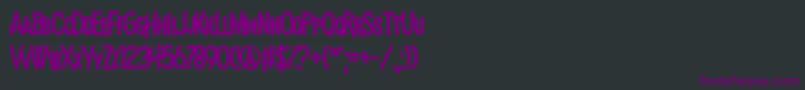MadnessHyperactive Font – Purple Fonts on Black Background