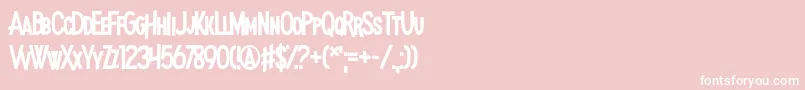 MadnessHyperactive Font – White Fonts on Pink Background