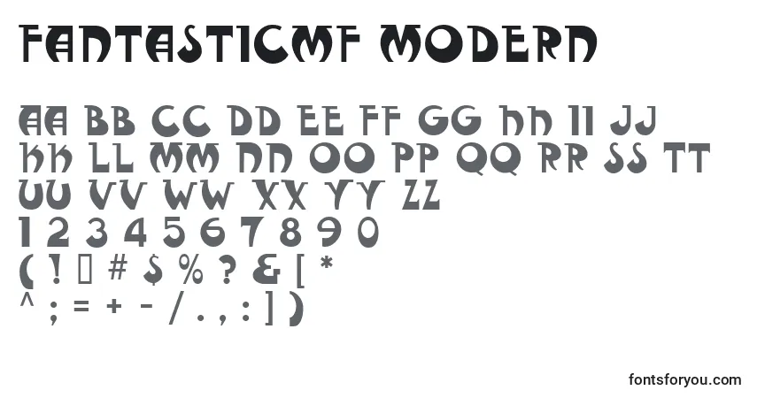 Police Fantasticmf Modern - Alphabet, Chiffres, Caractères Spéciaux
